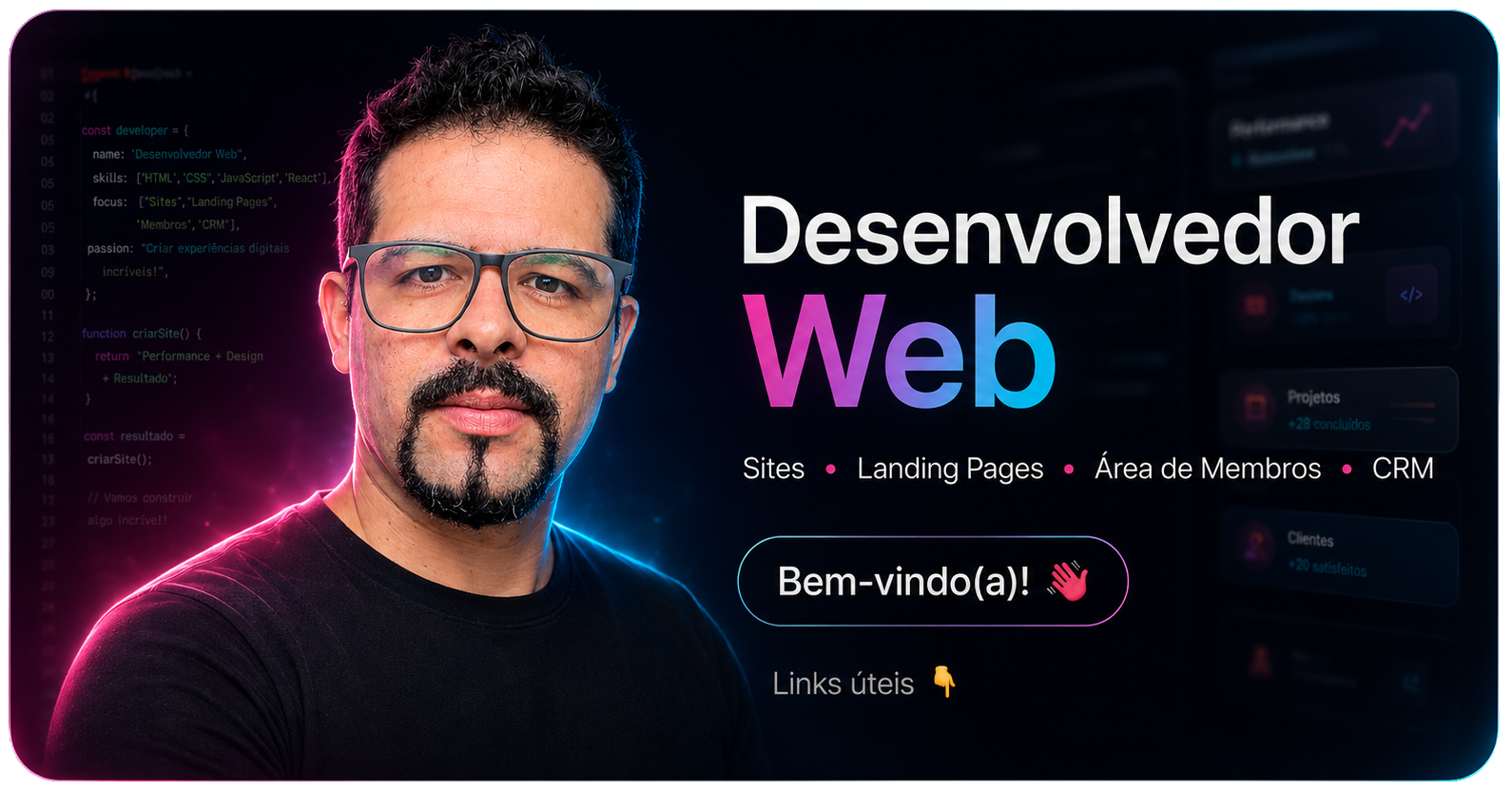 Desenvolvedor Web - Sites, Landing Pages, Área de Membros e CRM